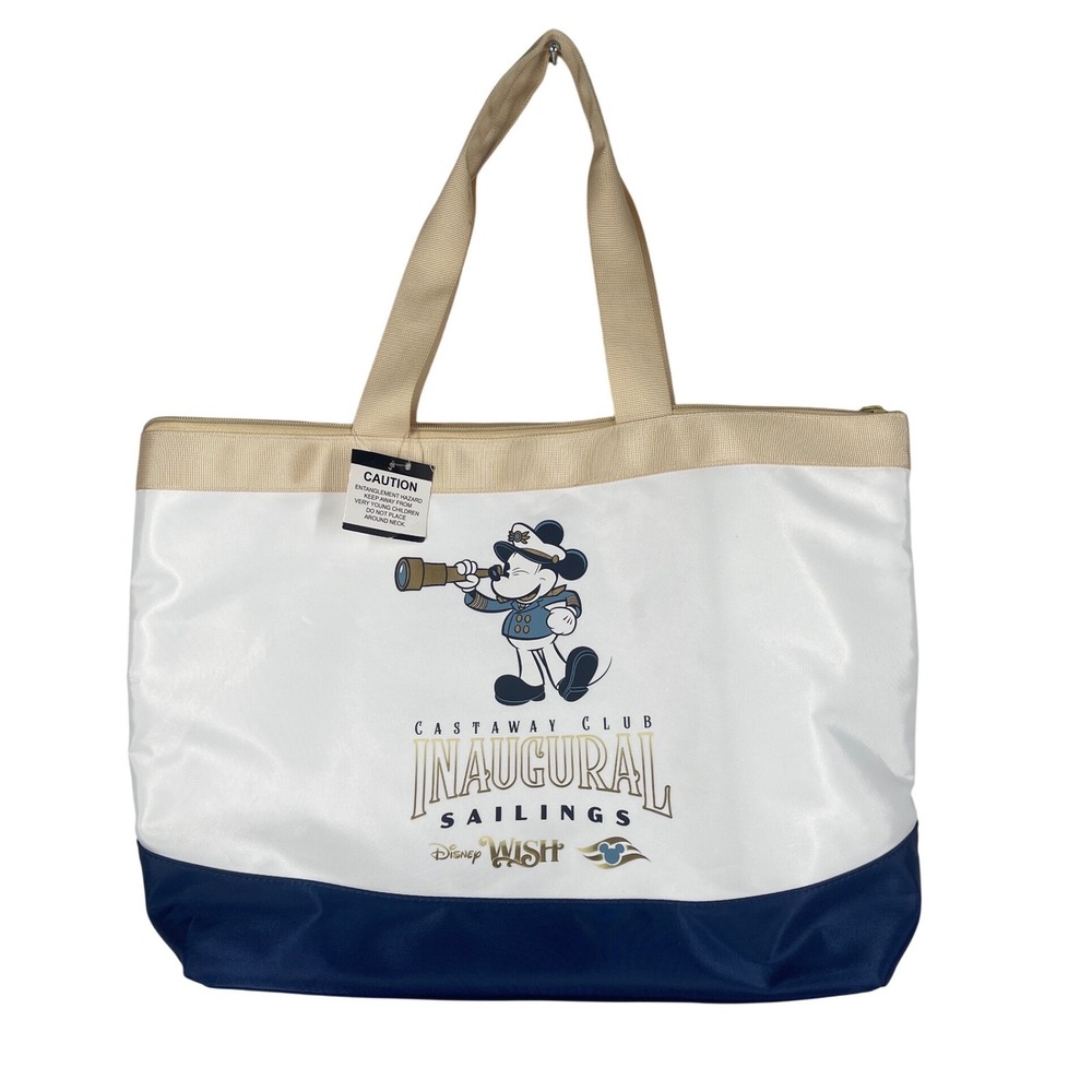 Disney Cruise Line Disney Wish Castaway Club Inaugural Sailings Tote Bag NWT